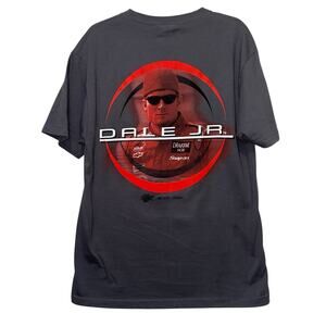 VTG Dale Earnhardt Jr. Gray Double Sided T-Shirt Drakkar Snap-on NASCAR DEI LG